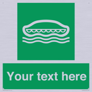 Custom sign safe condition Lifeboat